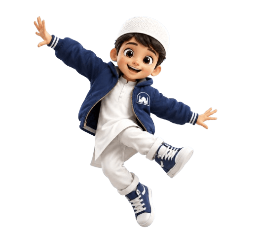 Jumping student