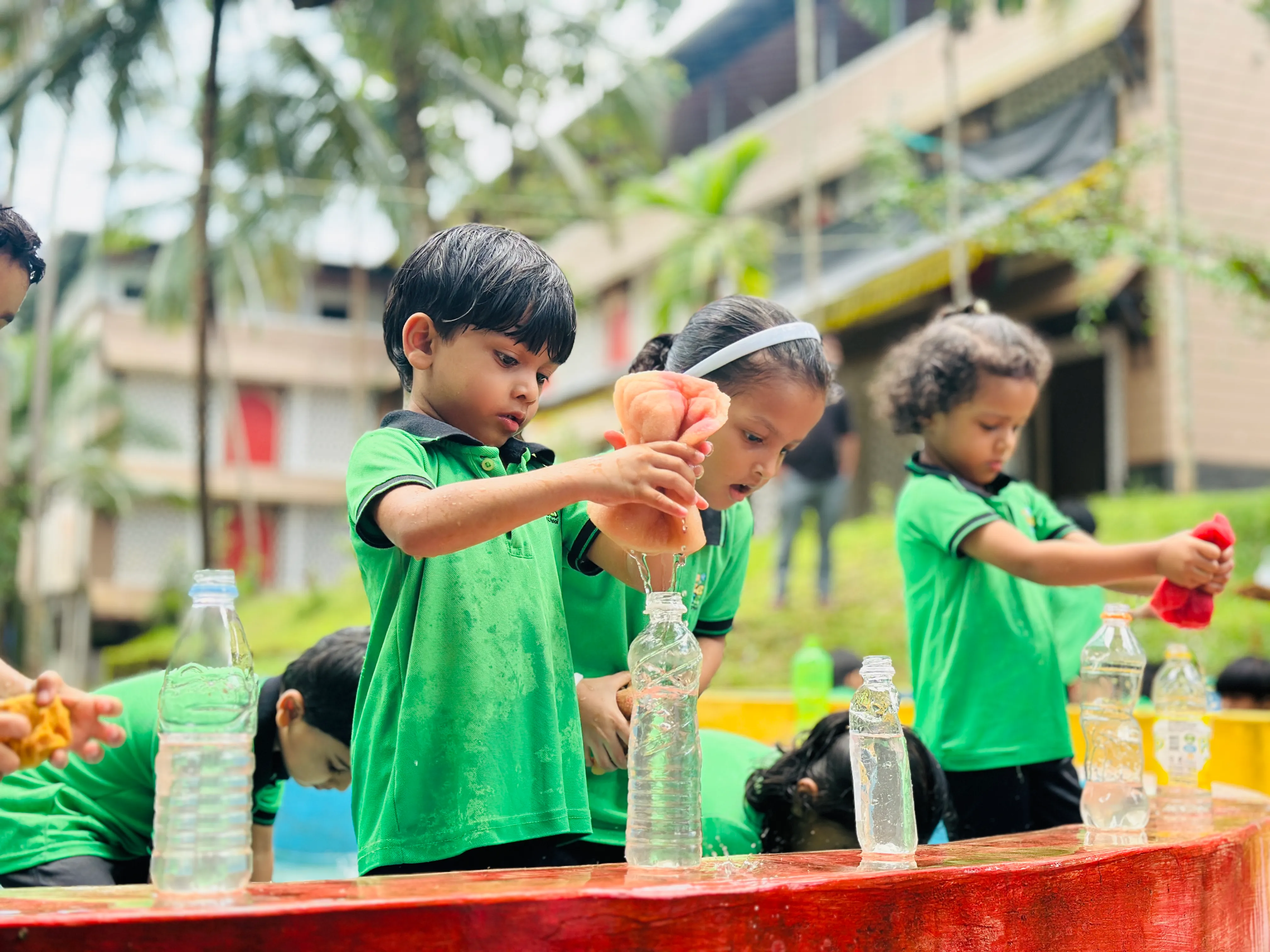 ZeeQue preschool children enjoying outdoor play and Islamic community activities.